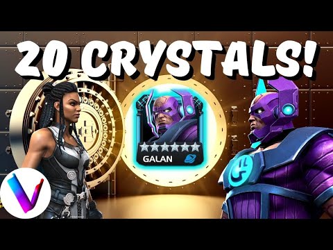 20x 6 Star Galan & Valkyrie Cavalier Crystal Opening - Marvel Contest of Champions