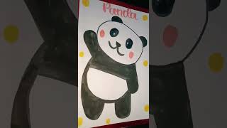 How to Make a Cute Panda Poster - DIY Art Tutorial