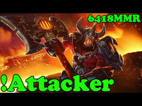 Dota 2 - !Attacker 6418 MMR Plays Axe vol 2# - Ranked Match Gameplay