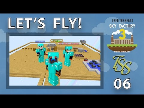Minecraft : SkyFactory 3 : #6 - FLIGHT! [4K]