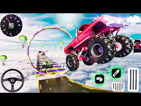 US Monster Truck Impossible Stunt Races | Crazy Car Mega Ramp Racing | Android GamePlay #1