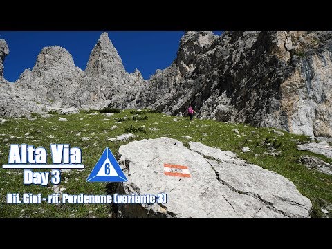 Alta Via 6: day 3 - Rif. Giaf - rif. Pordenone (variante 3), 4k