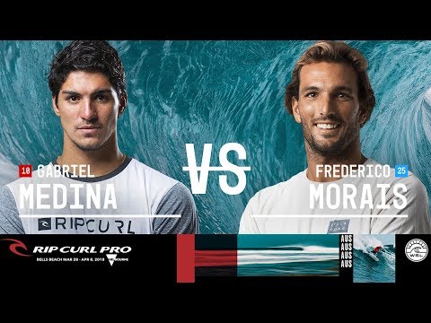 Gabriel Medina vs. Frederico Morais - Quarterfinals, Heat 4 - Rip Curl Pro Bells Beach 2018