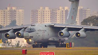 Indian Air Force HEAVY MILITARY TRANSPORT AIRCRAFT | IL-76 Takeoff