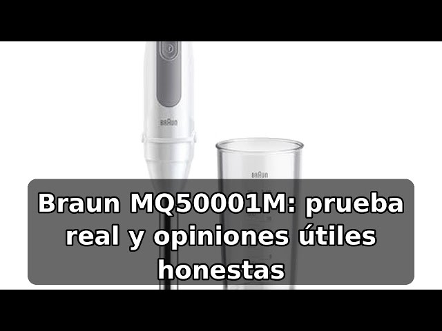 Vídeo relacionado con Braun MultiQuick 5 MQ 50001 M, Batidora de Mano con Tecnología PowerBell Plus, Minipimer 21 Velocidades+Turbo, Sistema Easy Click Plus, Batidora Ergonómica, Eje de Acero, Vaso de 600ml, 1000W, Blanco