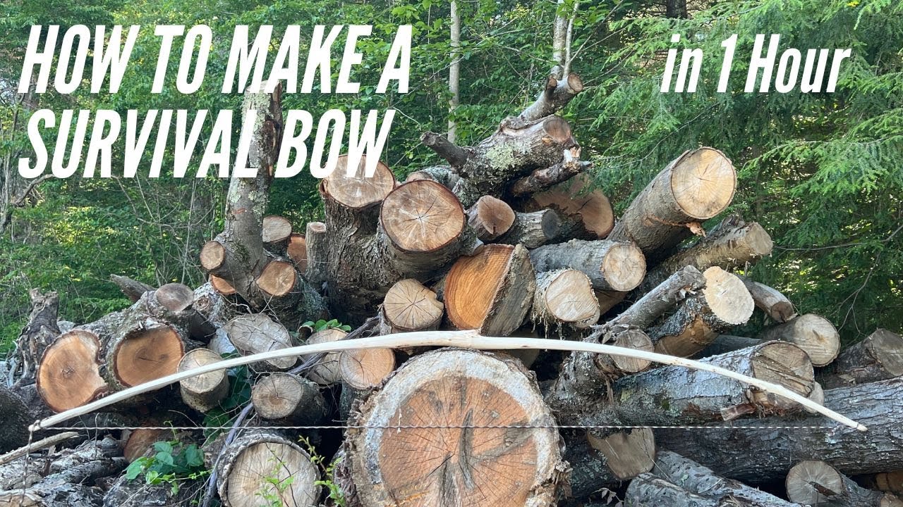 How to Make A Survival Bow | 1 Hour Build