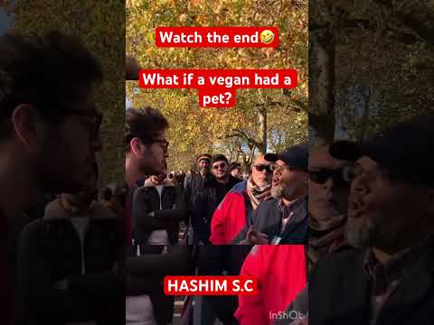 Vegan trying to change the world 🌎 🤣‼️❓ #shorts #vegan #veganism #speakerscorner #hydepark