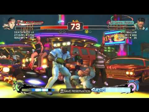 SSF4 AE: DEATH NOTE LX (Ryu) VS NYC MeLLow (Dudley)