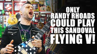 Video thumbnail for Only Randy Rhoads Could Play This Sandoval Flying V!!! by The Neurotic Guitarist