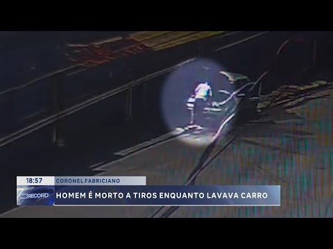 Coronel Fabriciano: Homem é morto a tiros enquanto lavava carro.