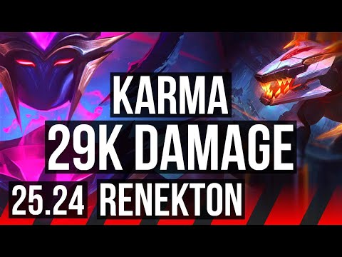 KARMA vs RENEKTON (TOP) | 29K damage | EUW Master | 25.24