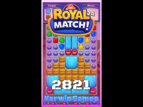 Royal Match Level 2821 - No Boosters Gameplay