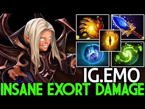 IG.EMO [Invoker] Insane Exort Damage Top Pro Mid Gameplay Dota 2