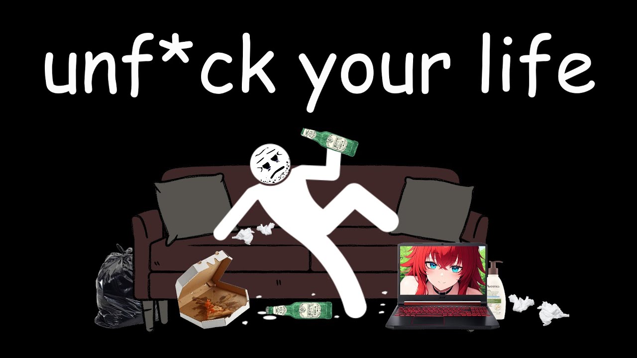 how to unf*ck your life in 7 minutes explained by a stick figure