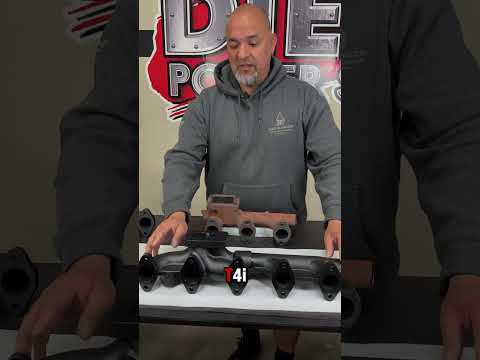 DPS 6.7L T4i Cummins Exhaust Manifold vs Stock – See the Difference #mechanic #diesel #cummins