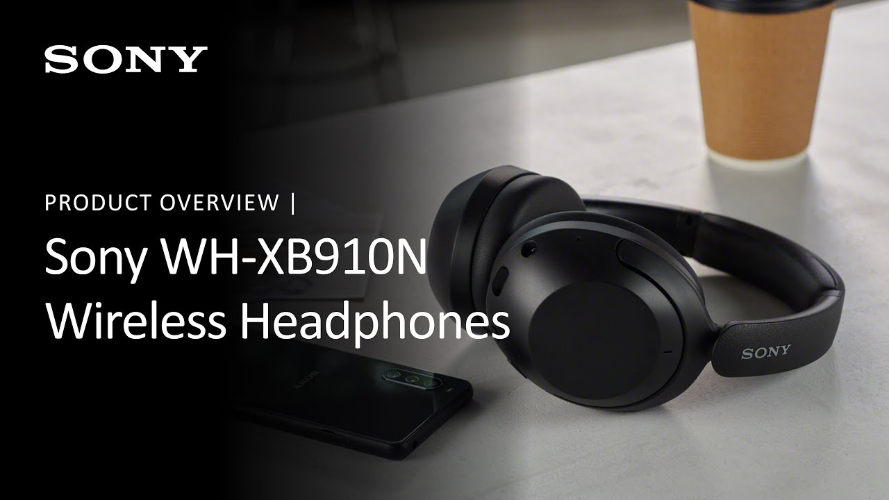 WH-XB910N Headphones, Sony Cancelling Black Noise |WHXB910N/B Wireless