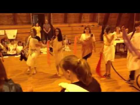 Greek dance Chiotikos performed by Wiscasset Middle School