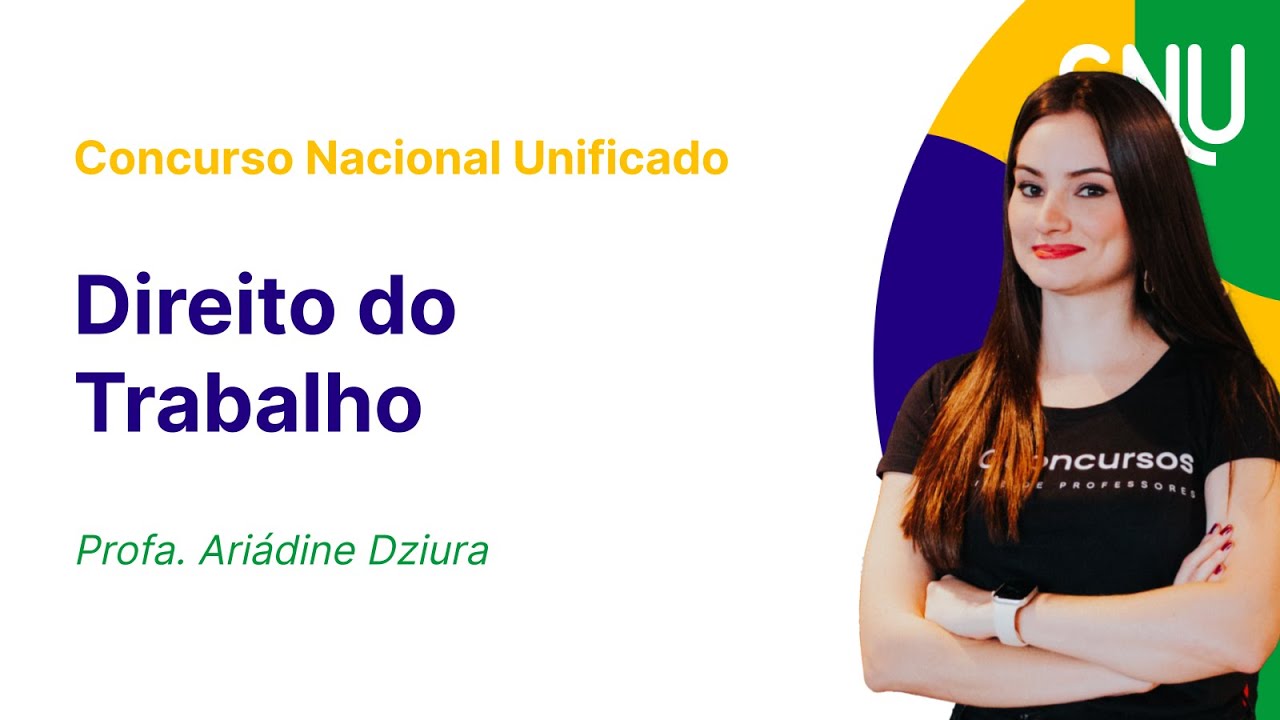 CNU - Bloco 4 - Aula de Direito do Trabalho: Categorias profissionais com jornada especial