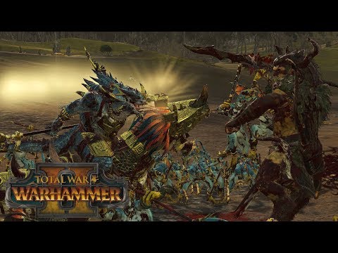 Orion vs Kroq-Gar - Wood Elves vs Lizardmen // Total War: Warhammer II Online Battle