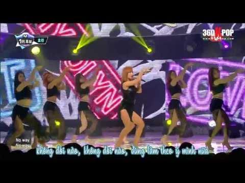 [Vietsub][Perf] Hyorin (Sistar) - One Way Love @ 131219 Mnet M! Countdown {STAR1 Team} [360Kpop]