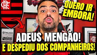 EXPLODIU AGORA! NÃO TEM COMO SEGURAR! VAI FAZER FALTA! FLAZOEIRO CONFIRMOU! NOTÍCIAS DO FLAMENGO!