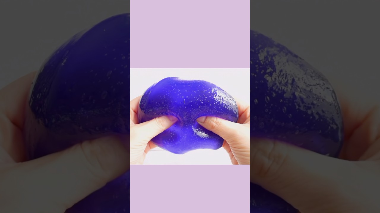 ダイソー保冷剤！グレープジェリースライム作り方🍇#shorts #slime