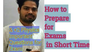 preview picture of video 'How to Prepare for exams in short time l +2 physics Imporant questions l By Torque Institute'