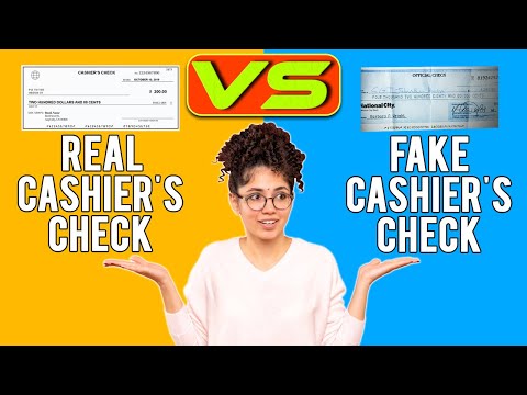 Real vs Fake Cashier’s Check (How to Tell the Difference)