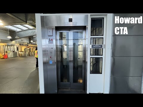 Slow Montgomery Traction Elevators @ Howard CTA Station - Chicago, IL