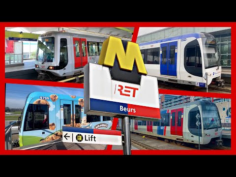Rotterdam Beurs, metro’s alle lijnen 2023 (Ben en Jerry M + flitsen & drukte)