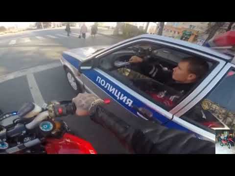 Топ 10 уходов мотоциклистов от ДПС