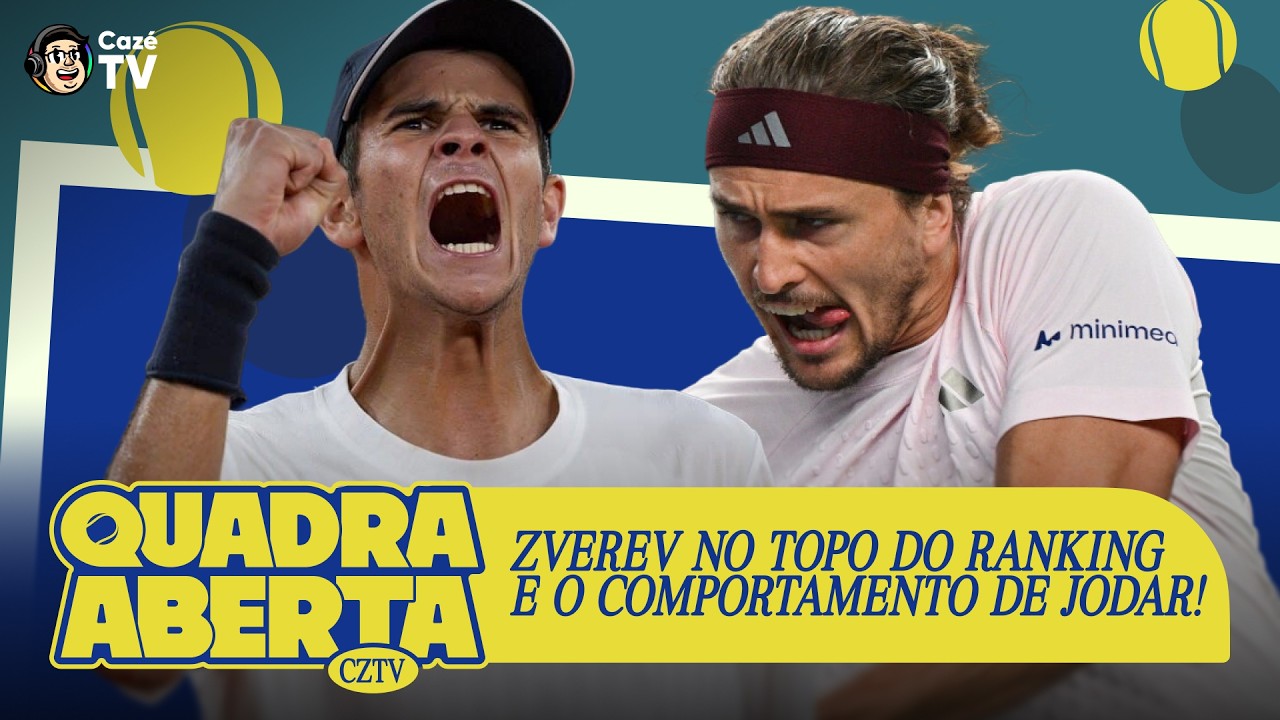 AO VIVO: ZVEREV NO TOPO DO RANKING E JODAR DÁ O QUE FALAR! | QUADRA ABERTA