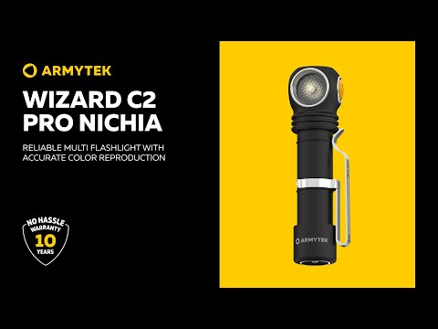 Armytek Wizard C2 Pro Nichia — flashlight with CRI 90+ for natural color reproduction