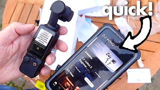 How to ACTIVATE DJI Pocket 3 camera (pair WITH DJI MIMO APP)