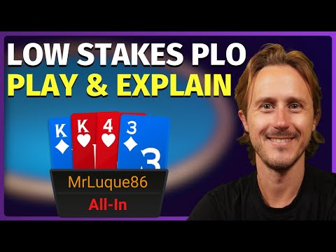 Low Stakes Pot Limit Omaha Play & Explain #poker