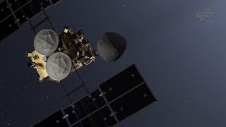 Hayabusa-2 - зонд, изучающий поверхность астероида Рюгу.