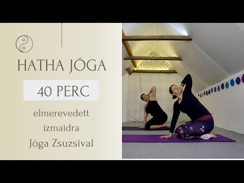 39 perc HATHA JÓGA, NYÚJTÁS - elmerevedett izmaidnak - Jóga Zsuzsival