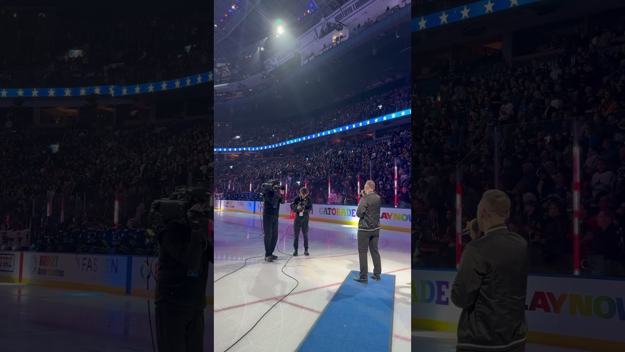 National anthem performance at Rogers Arena