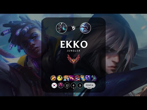 Ekko Jungle vs Talon - KR Grandmaster Patch 13.14