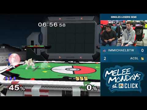 Immichaelbtw vs ACSL — Singles Losers Semi — Melee Mondays at Click #62