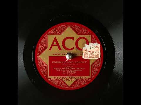 Forgive and Forget - Billy Desmond