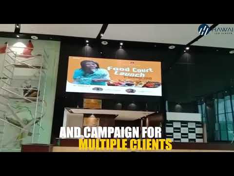 Led display panel, for advertising, rectangle