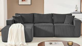 โ๏ธ Fully Pre-Assembled Cloud Sectional | 97" Minimalist Upholstered Couch