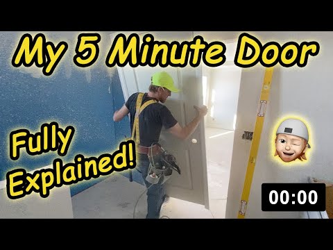 My 5 Minute Door Installation Fully Explained : Pre-hung, Case Hanging, Easy Step-By-Step Tutorial!