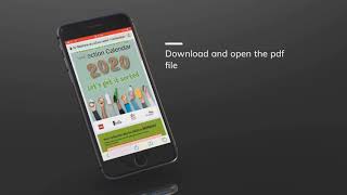 Downloading & saving waste and recycling calendars to mobile home screen