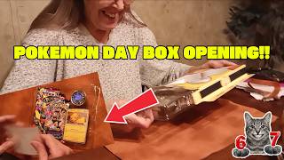 Pokemon Day box set opening with Grandma!
