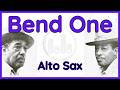 Bend One (Johnny Hodges) Alto Sax Transcription