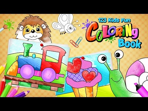 123 Kids Fun - Coloring Book Video