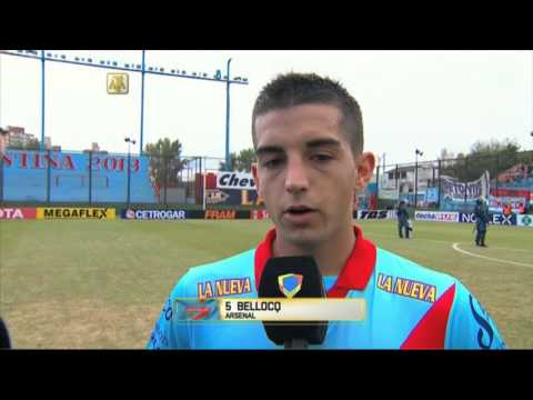 Bellocq: "Enfrentamos a un rival...". Arsenal 1 - Central 0. Fecha 14. Primera División 2016.