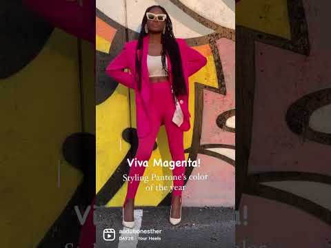 2023 Fashion Color Trends - How To Style Viva Magenta, Beetroot Purple, Fuchsia, Barbiecore #shorts